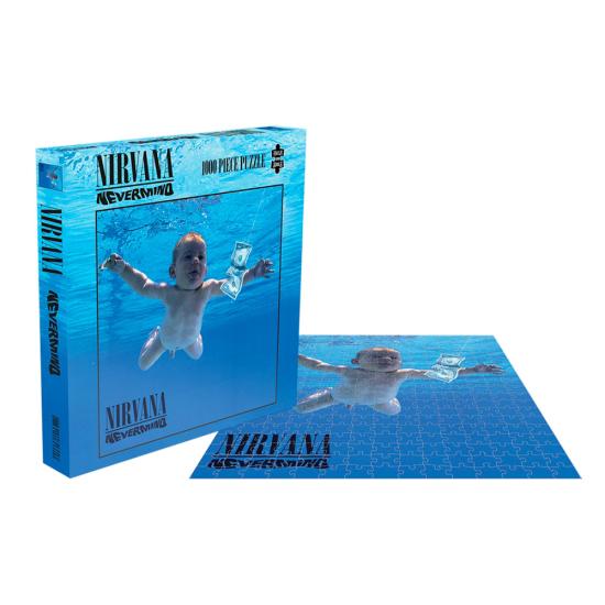Puzzle Rock Saws Nevermind, Nirvana 1000 peças Puzzle Rock Saws Nevermind, Nirvana 1000 peças