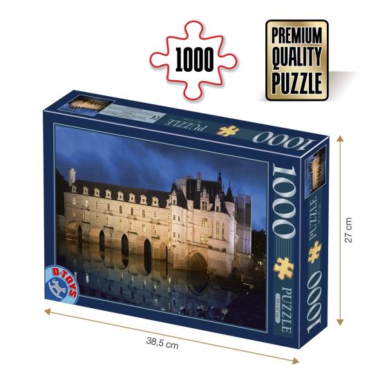 Puzzle Roovi Castelo de Chenonceau de 1000 Peças Puzzle Roovi Castelo de Chenonceau de 1000 Peças