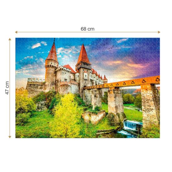 Puzzle Roovi Castelo de Corvin de 1000 Peças