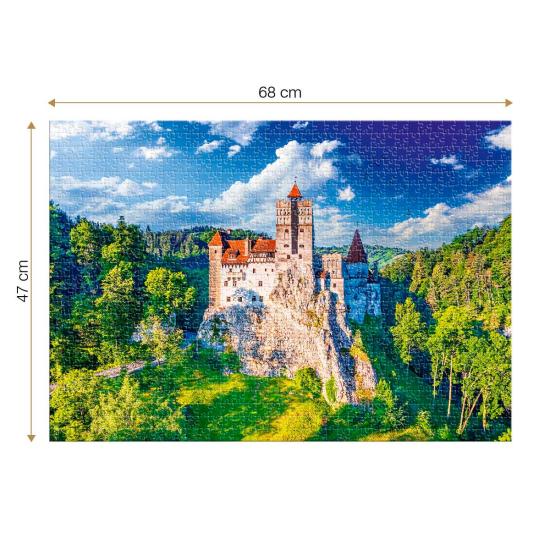 Puzzle Roovi Castelo de Drácula na Transilvânia de 1000 Peças Puzzle Roovi Castelo de Drácula na Transilvânia de 1000 Peças