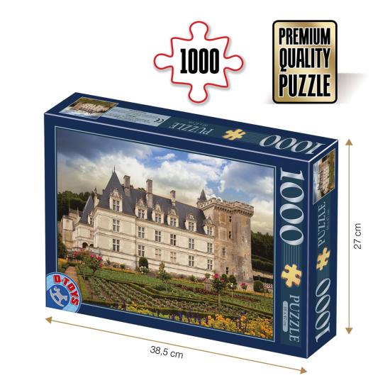 Puzzle Roovi Castelo de Villandry de 1000 Peças Puzzle Roovi Castelo de Villandry de 1000 Peças