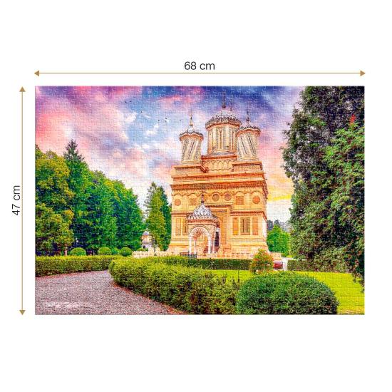 Puzzle Roovi Mosteiro de Curtea de Arges de 1000 Peças