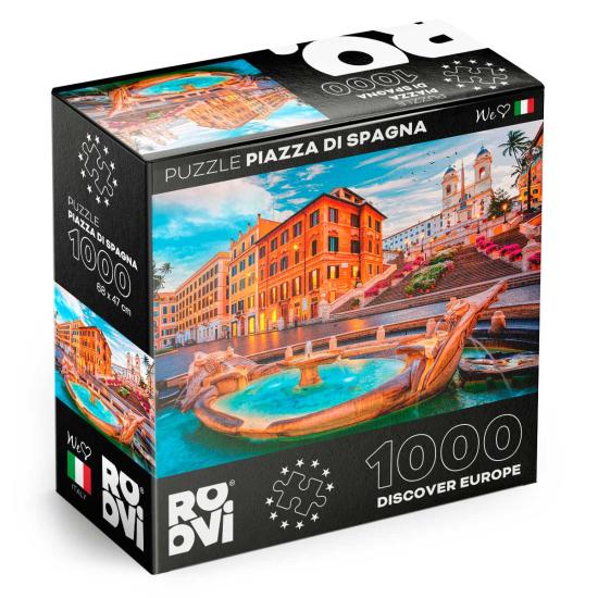 Puzzle Roovi Praça de Espanha, Roma de 1000 Peças Puzzle Roovi Praça de Espanha, Roma de 1000 Peças