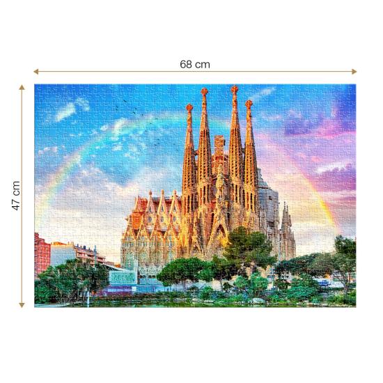 Puzzle Roovi Sagrada Familia, Barcelona de 1000 Peças