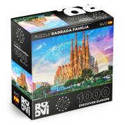 Puzzle Roovi Sagrada Familia, Barcelona de 1000 Peças