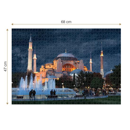 Puzzle Roovi Santa Sofia, Turquia de 1000 Peças