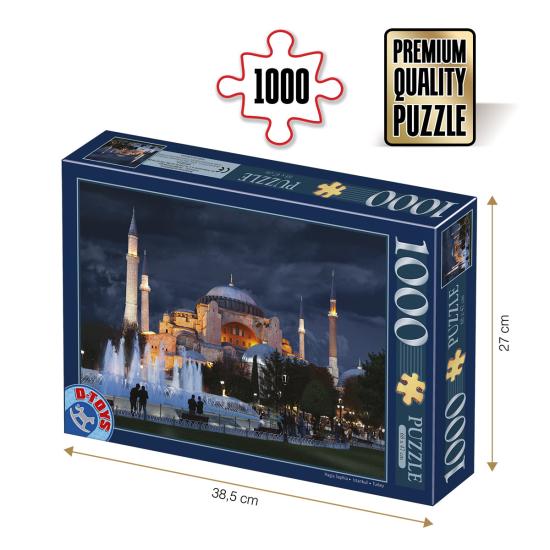 Puzzle Roovi Santa Sofia, Turquia de 1000 Peças