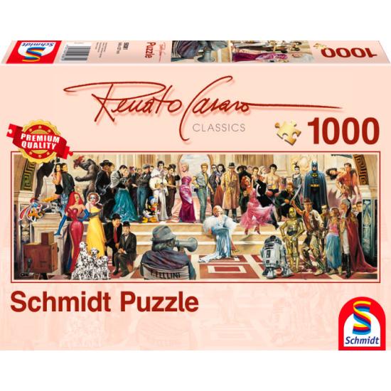 Schmidt Puzzle 100 Anos de Cinema Panorama 1000 Peças