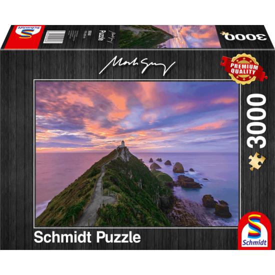 Schmidt Puzzle Acesso ao Farol, Nova Zelândia de 3000 Peças Schmidt Puzzle Acesso ao Farol, Nova Zelândia de 3000 Peças