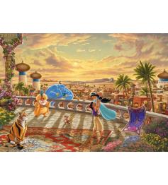 Puzzle Schmidt Aladdin e Jasmine dançando ao Sol de 1000 Pieces