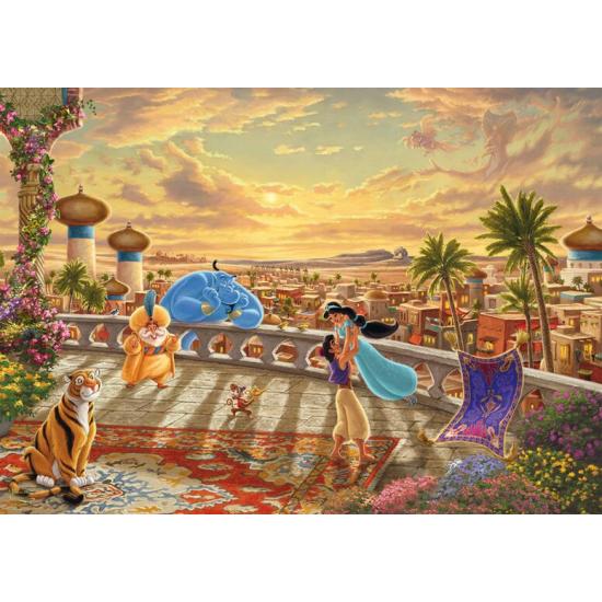 Puzzle Schmidt Aladdin e Jasmine dançando ao Sol de 1000 Pieces