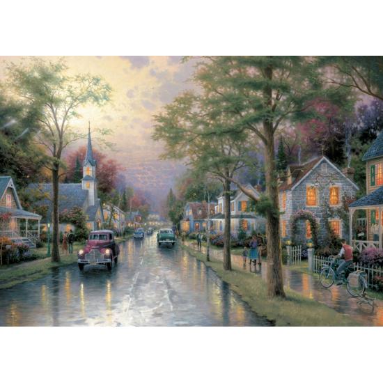 Schmidt Puzzle Dawn in the Small Town 1000 Peças