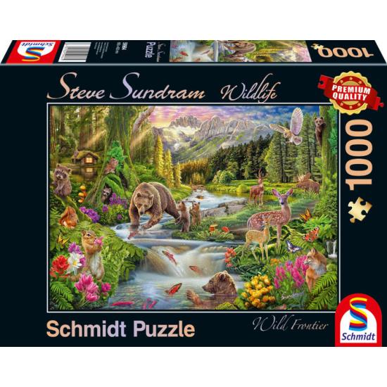 Puzzle Schmidt Animais da Floresta 1000 peças