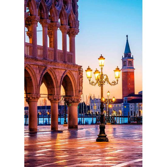 Puzzle Schmidt Pôr do sol na Piazzetta, Veneza de 500 peças