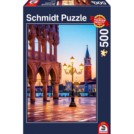 Puzzle Schmidt Pôr do sol na Piazzetta, Veneza de 500 peças