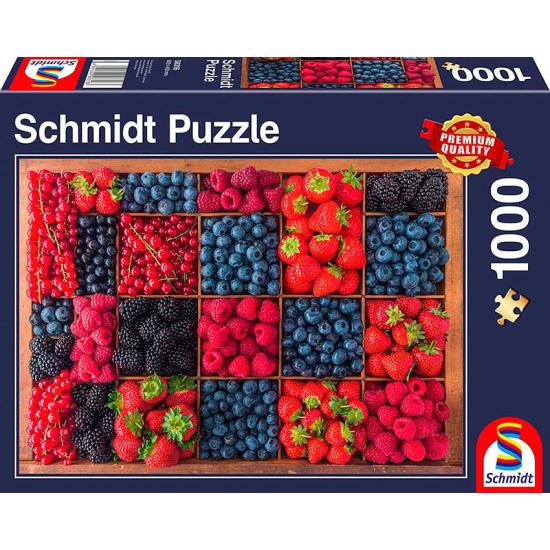 Puzzle Schmidt Natureza morta de frutas da floresta 1000