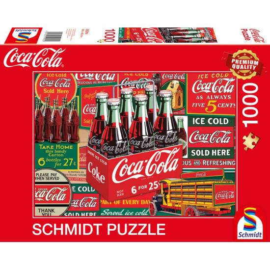 Puzzle Schmidt Garrafas de Coca-Cola de 1000 Peças