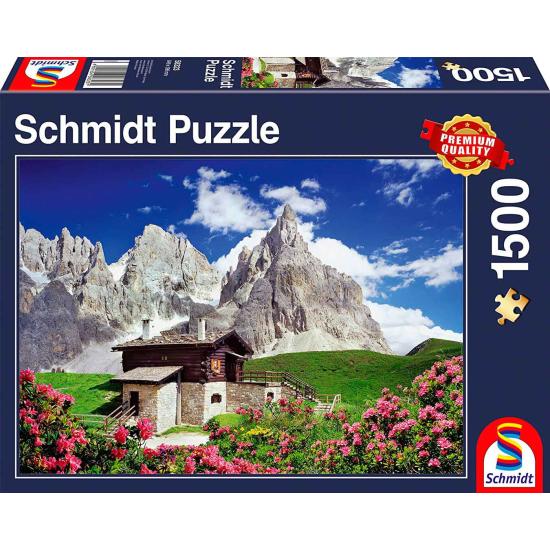 Schmidt Puzzle Cabin Segantini, Dolomitas 1500 Peças