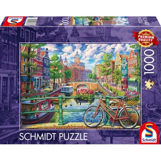 Puzzle Schmidt Canal De Amsterdã de 1000 Peças