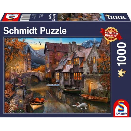 Schmidt Puzzle Houses no Canal 1000 Pieces