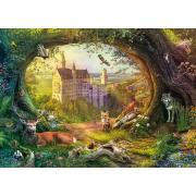 Puzzle Schmidt Castelo De Conto De Fadas Floresta Mágica 1000 Pç