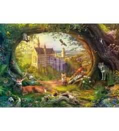 Puzzle Schmidt Castelo De Conto De Fadas Floresta Mágica 1000 Pç