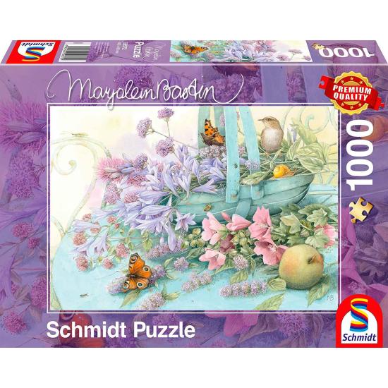 Cesto de Flores Schmidt Puzzle 1000 Peças