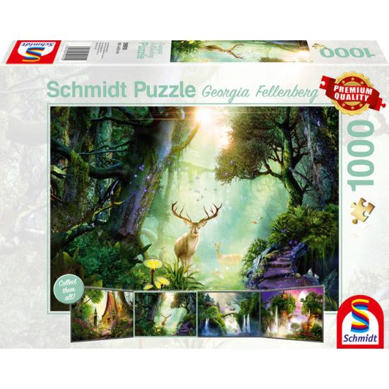 Puzzle Schmidt Veado na Floresta de 1000 Peças