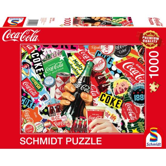 Puzzle  Schmidt Colecionável  Coca-Cola de 1000 peças