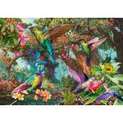 Puzzle Schmidt Beija-Flores Em Uma Explosão De Cores 1000 Peças