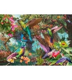 Puzzle Schmidt Beija-Flores Em Uma Explosão De Cores 1000 Peças