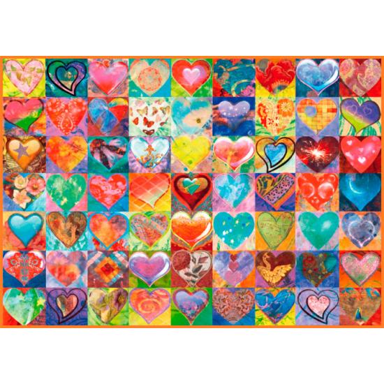 Schmidt Puzzle Animado Corações 1000 Peças