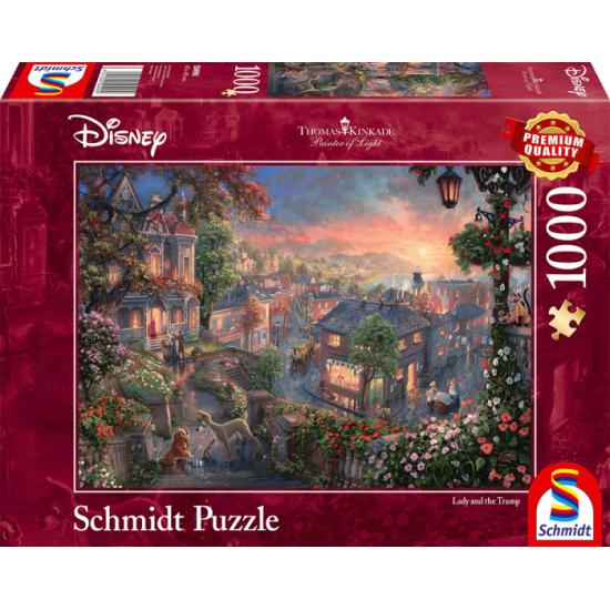 Puzzle Schmidt Disney A Dama e o Vagabundo 1000 Peças