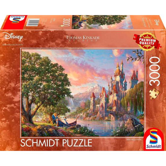 Puzzle Schmidt Mundo Mágico da Bela da Disney de 3000 peças