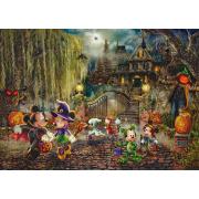 Puzzle Schmidt Diversão De Halloween Com Mickey E Minnie 1000 Pi