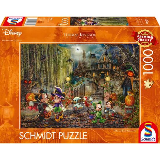 Puzzle Schmidt Diversão De Halloween Com Mickey E Minnie 1000 Pi