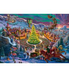 Puzzle Schmidt Polo Norte Do Papai Noel de 1000 Peças