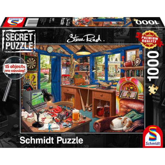 Puzzle Schmidt Oficina do Papai - Puzzles Secretos de 1000 Pzs Puzzle Schmidt Oficina do Papai - Puzzles Secretos de 1000 Pzs