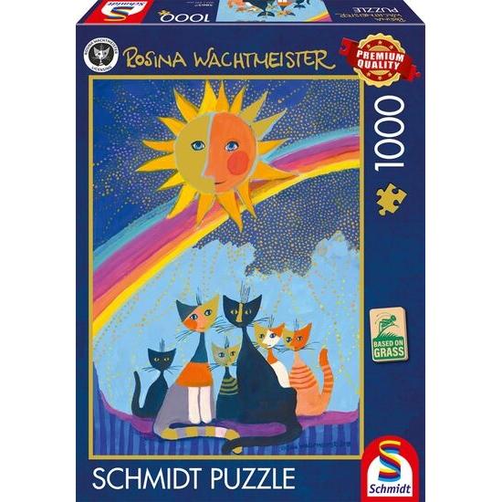 Puzzle Schmidt Na Chuva Dourada de 1000 Peças