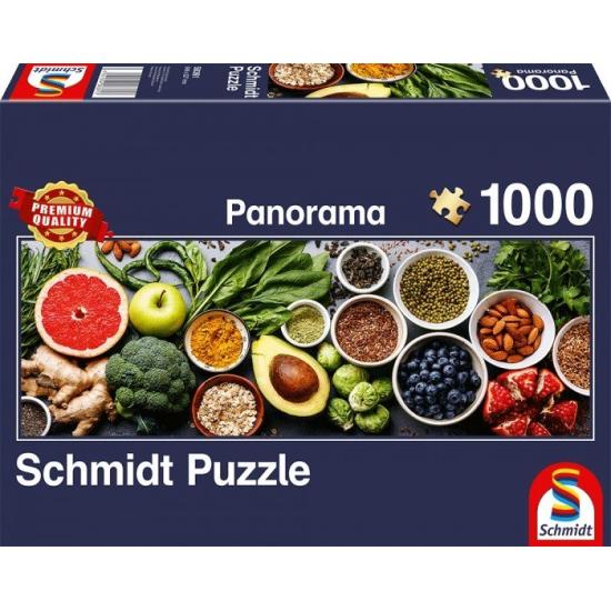 Puzzle Schmidt na mesa da cozinha 1000 peças