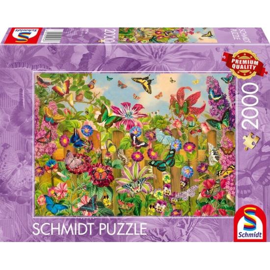 Puzzle Schmidt Jardim De Borboletas Encantador de 2000 Peças