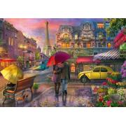 Puzzle Schmidt Charme Parisiense Na Chuva de 500 peças