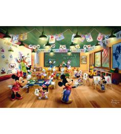 Puzzle Schmidt Escola Disney Mickey e Minnie XXL de 200 Pçs