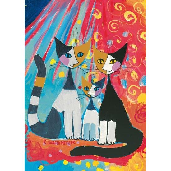 Puzzle Schmidt Família De Gatos Feliz de 1000 Peças