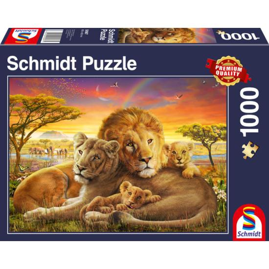 Puzzle Schmidt Família Leão 1000 Peças