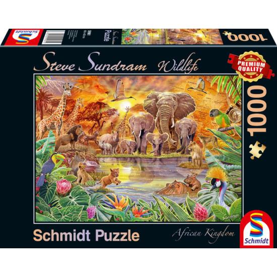 Puzzle Schmidt Vida Selvagem Africana 1000 peças