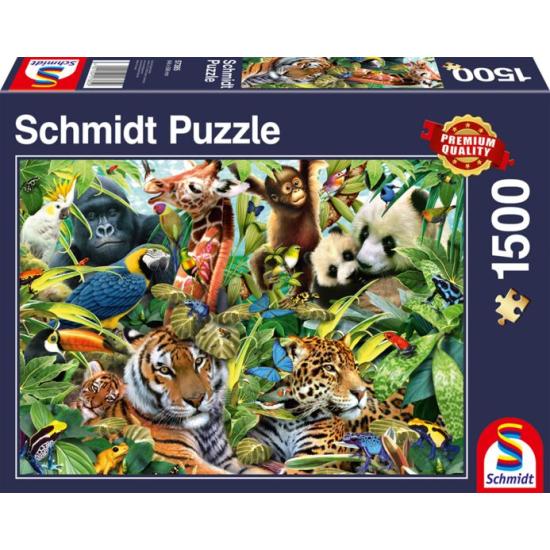 Puzzle Schmidt Vida Selvagem Colorida 1500 Peças Puzzle Schmidt Vida Selvagem Colorida 1500 Peças