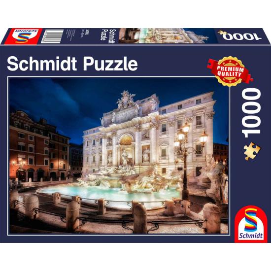 Schmidt Puzzle Fontana di Trevi, Roma 1000 Peças