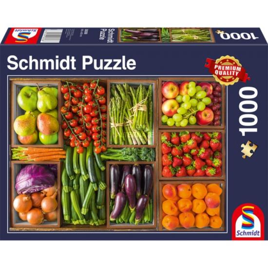 Schmidt Puzzle Frescos Para O Mercado 1000 Peças