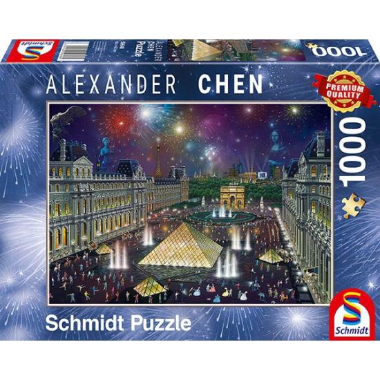 Puzzle Schmidt Fogos de Artifício no Louvre de 1000 Pieces